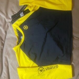 Virus Performance Shirt in Black and Yellow